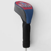 82e Airborne Divisie “Spiked Skull” Div Kleuren Golfheadcover (Schuin)