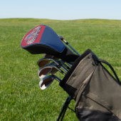 82e Airborne Divisie “Spiked Skull” Div Kleuren Golfheadcover (Insitu)