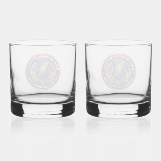 82e Airborne Division 504e PIR Whisky Glas (Achterkant)
