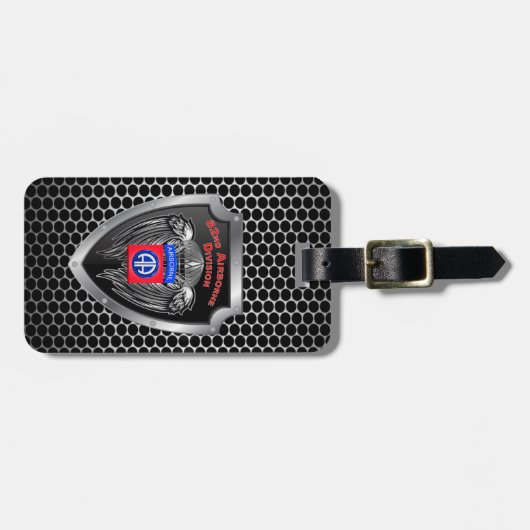 82e Airborne Division "All American" Bagagelabel (Voorkant horizontaal)