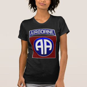 82e Airborne Division All American Combat Patch T-shirt