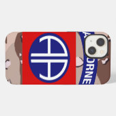 82e Airborne Division "All American Division" iPhone Hoesje (Achterkant horizontaal)
