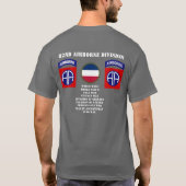 82e Airborne Division "All American Division" T-shirt (Achterkant)