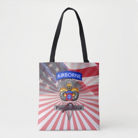 82e Airborne Division "All American" Tote Bag (Voorkant)