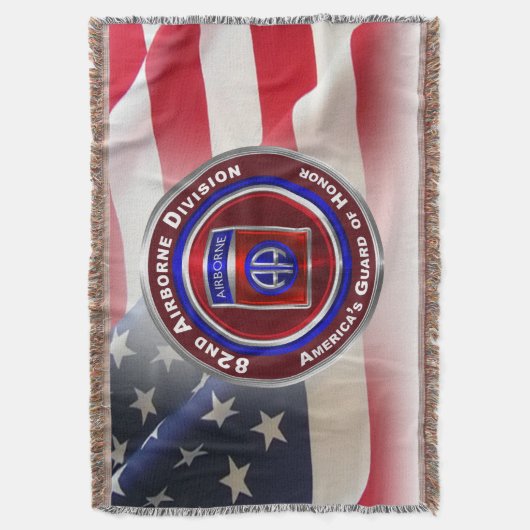 82e Airborne Division America's Guard of Honor Deken (Voorkant Verticaal)