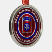 82e Airborne Division America's Guard of Honor Metalen Ornament (Rechts)