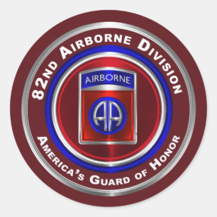 82e Airborne Division America's Guard of Honor Ronde Sticker