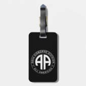 82e Airborne Division Casual Patch Bagagelabel (Achterkant verticaal)