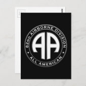 82e Airborne Division Casual Patch Briefkaart (Voorkant / Achterkant)