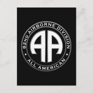 82e Airborne Division Casual Patch Briefkaart