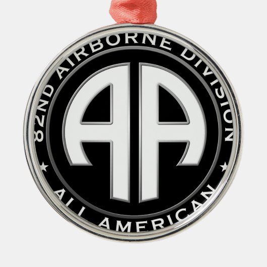 82e Airborne Division Casual Patch Metalen Ornament (Voorkant)