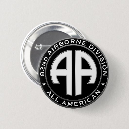 82e Airborne Division Casual Patch Ronde Button 5,7 Cm (Voorkant /achterkant)