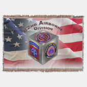 82e Airborne Division Custom Cube Design Deken (Voorkant)