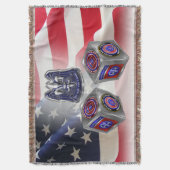 82e Airborne Division Custom Cube Design Deken (Voorkant Verticaal)