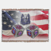 82e Airborne Division Custom Cube Design Deken (Voorkant)