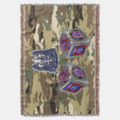 82e Airborne Division Custom Cube Design Deken (Voorkant Verticaal)