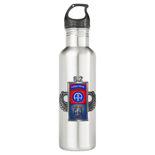 82e Airborne Division Custom Design Waterfles (Voorkant)