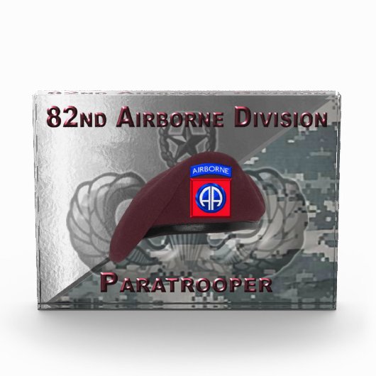 82e Airborne Division Custom Paratrooper Fotoblokken (Voorkant)