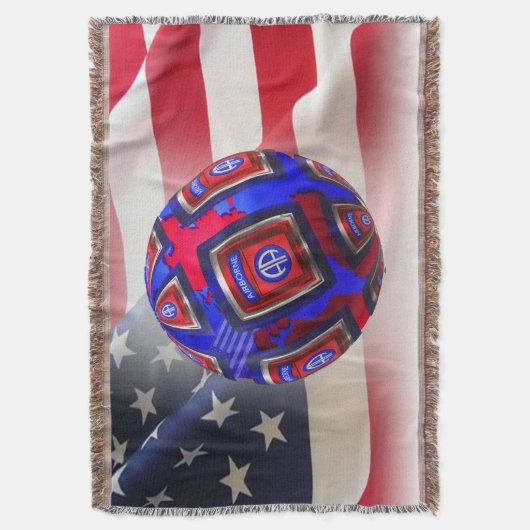 82e Airborne Division Global Deployment Deken (Voorkant Verticaal)