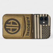 82e Airborne Division iPhone Case (Achterkant (horizontaal))