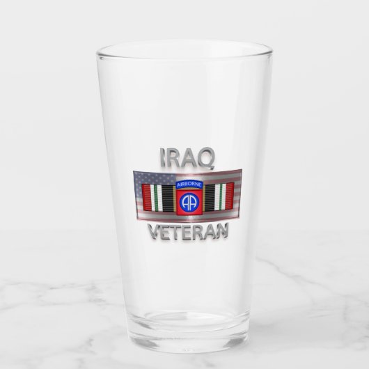 82e Airborne Division Irak Veteran Glas (Voorkant)
