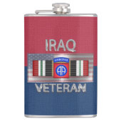 82e Airborne Division Irak Veteran Heupfles (Voorkant)