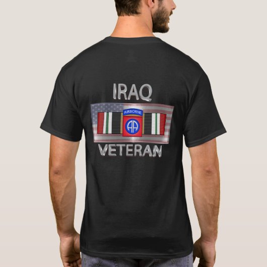 82e Airborne Division Irak Veteran T-shirt (Achterkant)