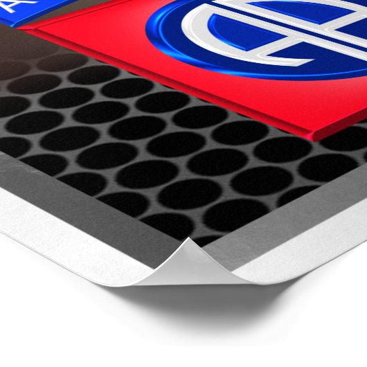 82e Airborne Division Jumpmaster Paratrooper Poster (Hoek)