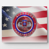 82e Airborne Division Parachutist Fotoplaat (Voorkant)