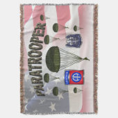 82e Airborne Division Paratrooper Deken (Voorkant Verticaal)
