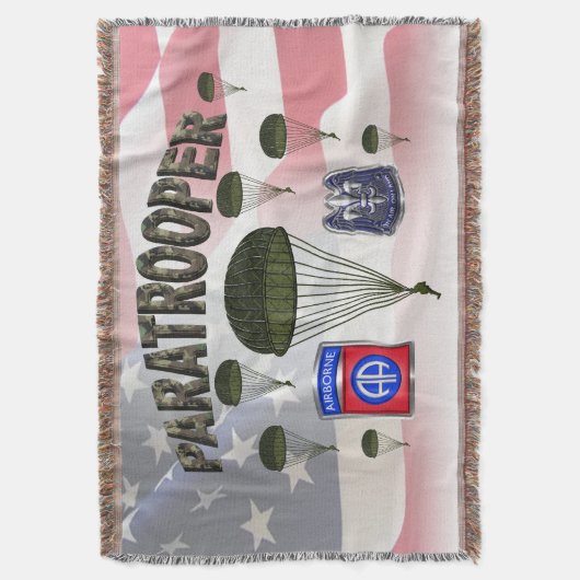 82e Airborne Division Paratrooper Deken (Voorkant Verticaal)
