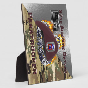 82e Airborne Division Paratrooper Fotoplaat