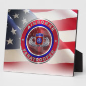 82e Airborne Division Paratrooper Fotoplaat (Zijkant)