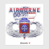 82e Airborne Division Paratrooper Sticker (Vel)