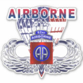 82e Airborne Division Paratrooper Sticker (Voorkant)