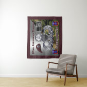 82e Airborne Division Paratrooper Wandkleed (In situ)