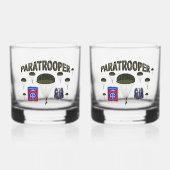82e Airborne Division Paratrooper Whisky Glas (Voorkant)