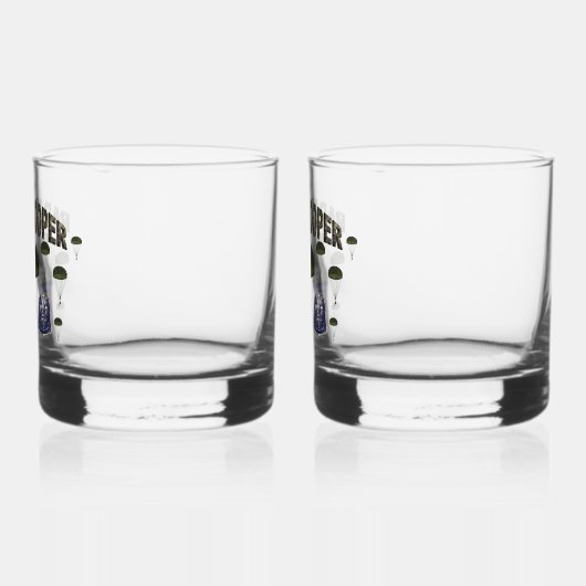 82e Airborne Division Paratrooper Whisky Glas (Links)