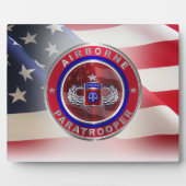 82e Airborne Division Senior Paratrooper Fotoplaat (Voorkant)