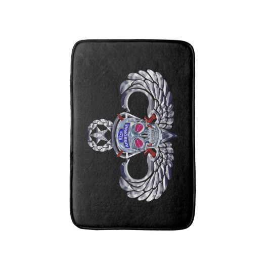 82e Airborne Division "Silver Skull" Master Jump Badmat (Voorkant Verticaal)