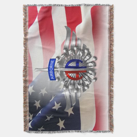 82e Airborne Division Superatrooper Deken (Voorkant Verticaal)