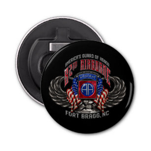 82e Airborne Fort Bragg Magnetische Flesopener Button Flesopener