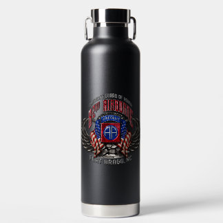 82e Airborne Fort Bragg Zwart 32 oz Fles