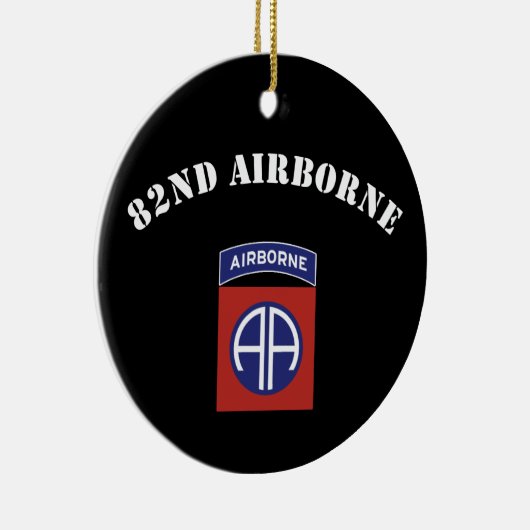 82e Airborne Insignia Keramisch Ornament (Rechts)