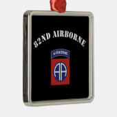 82e Airborne Insignia Metalen Ornament (Rechts)
