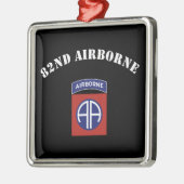 82e Airborne Insignia Metalen Ornament (Links)