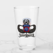 82e Airborne Jumpmaster 16 oz Pint Glass Glas (Voorkant)