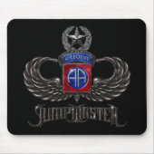 82e Airborne Jumpmaster Black Mousepad Muismat (Voorkant)