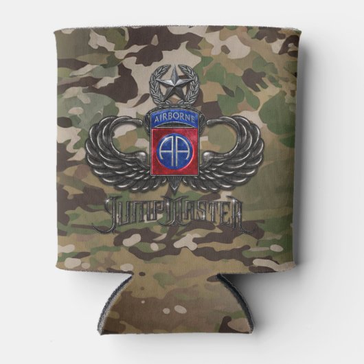 82e Airborne Jumpmaster Camo Koelbox Blikjeskoeler (Voorkant)