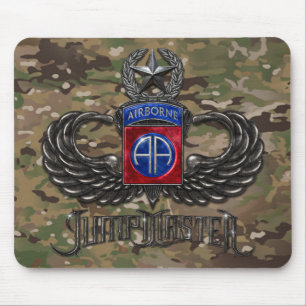 82e Airborne Jumpmaster Camo Mousepad Muismat